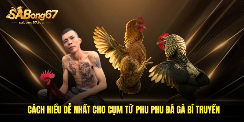 Cách hiểu dễ nhất cho cụm từ phu phu đá gà bí truyền