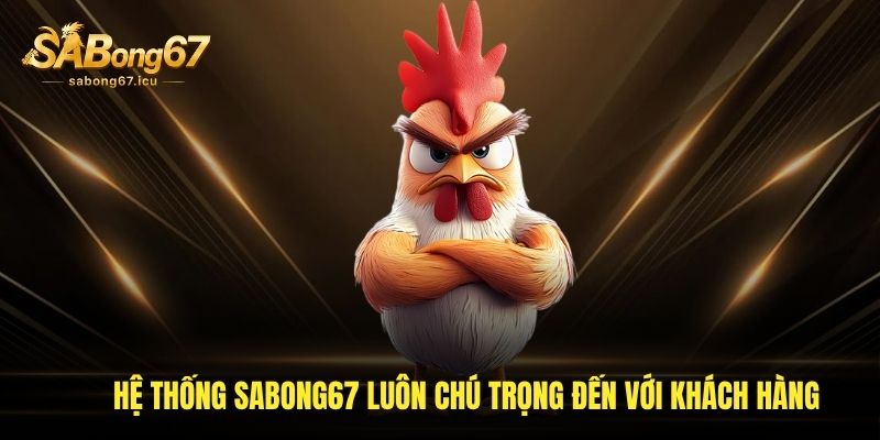 Hệ thống sabong67 luôn chú trọng đến với khách hàng